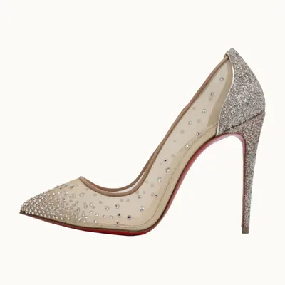 Christian Louboutin Follies Strass Heels, Size 39