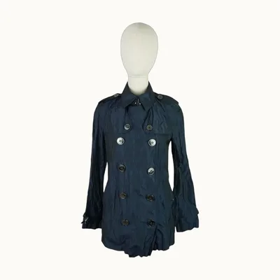 Abrigo Burberry Satin Azul