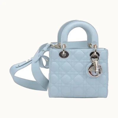 Bolsa de Mano Dior Lady Small My ABCDior Azul