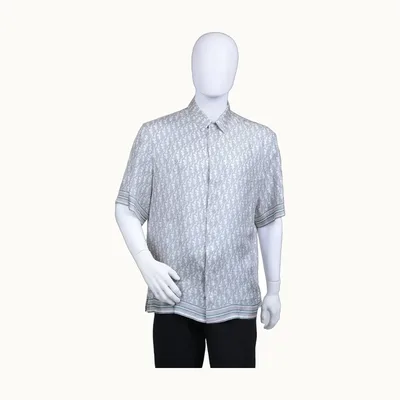 Camisa Dior Oblique Gris, Talla L