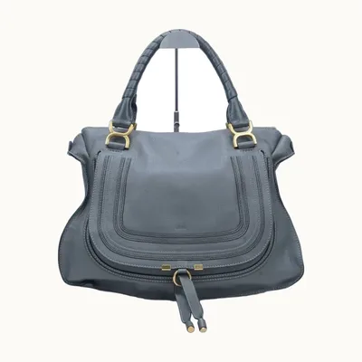 Bolsa de Hombro Chloé Marcie Large Gris