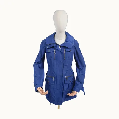 Chamarra Burberry Utility Azul, Talla S