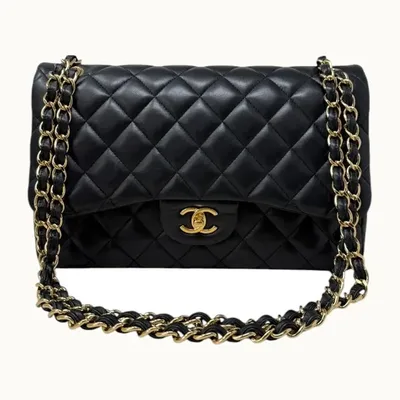 Bolsa Chanel Clásica Jumbo Lambskin, Bueno