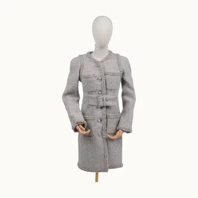 Chanel Tweed Fw17 Gris, Talla M