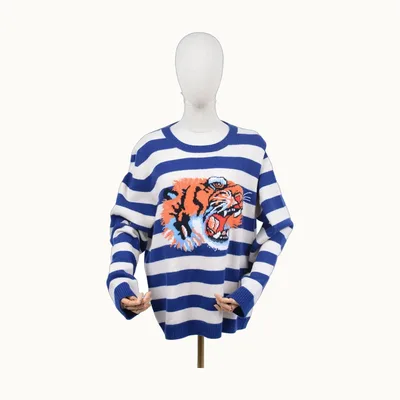 Gucci Stripes Tiger Blue, Size XXL