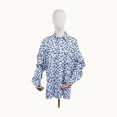 Hermès Motif Azul, Talla XXL
