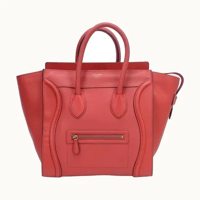 Bolsa Céline Luggage Mini Roja