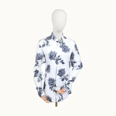 Dior Flower Print White, Size M