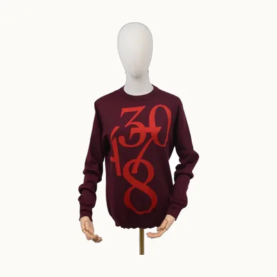 Dior Numbers Burgundy, Size XS