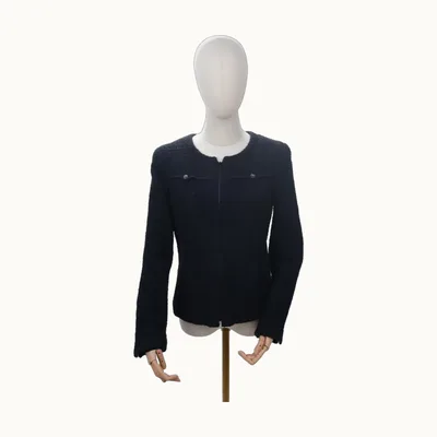 Chanel Botones Negra, Talla 38 IT