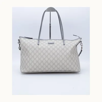 Bolsa Tote Gucci Zippered Medium GG Supreme