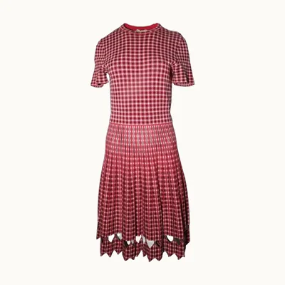 Vestido Fendi Plaid, Talla 40 IT