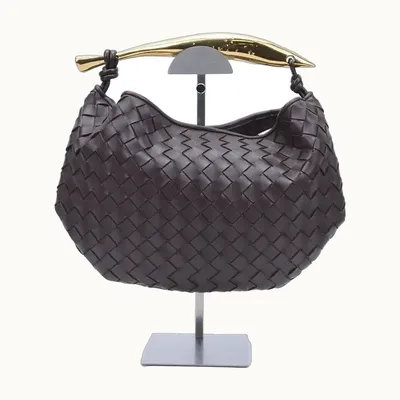 Bolsa de Mano Bottega Veneta Sardine Classic Intrecciato Café