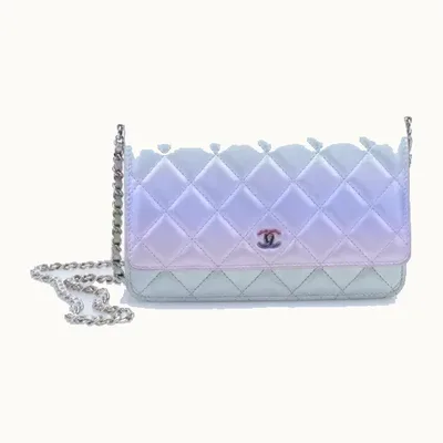 Bolsa Crossbody Chanel Wallet on Chain Classic WOC Unicorn Tornasol