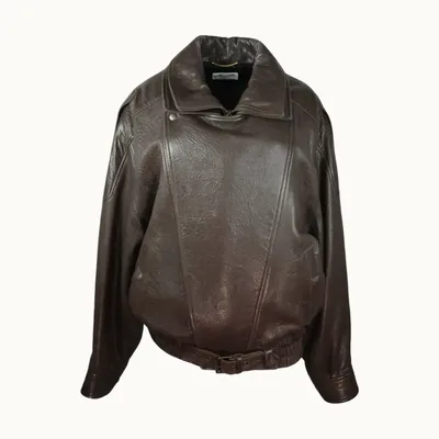 Chamarra Saint Laurent Biker Café, Talla 36 FR
