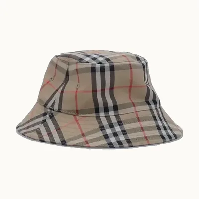 Sombrero de Pescador Burberry Check, Talla S
