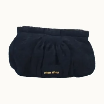 Pouch Miu Miu Clutches Lace Negro
