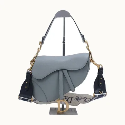 De hombro Dior Saddle + Strap Gris