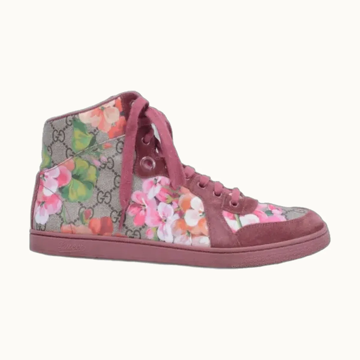 Tenis High Top Blooms GG Supreme Gucci Talla 39 / 6 mx