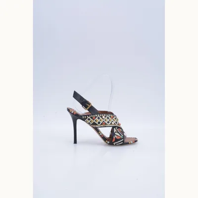 Sandalias de tacón Valentino Tribal Estampado Talla 40 / 7 mx