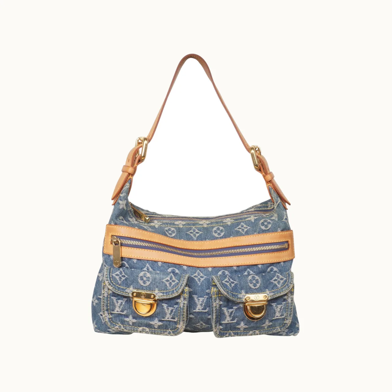 Louis Vuitton Bolsa Denim Baggy PM