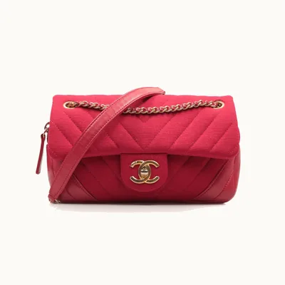 Chanel Jersey Flap Chevron