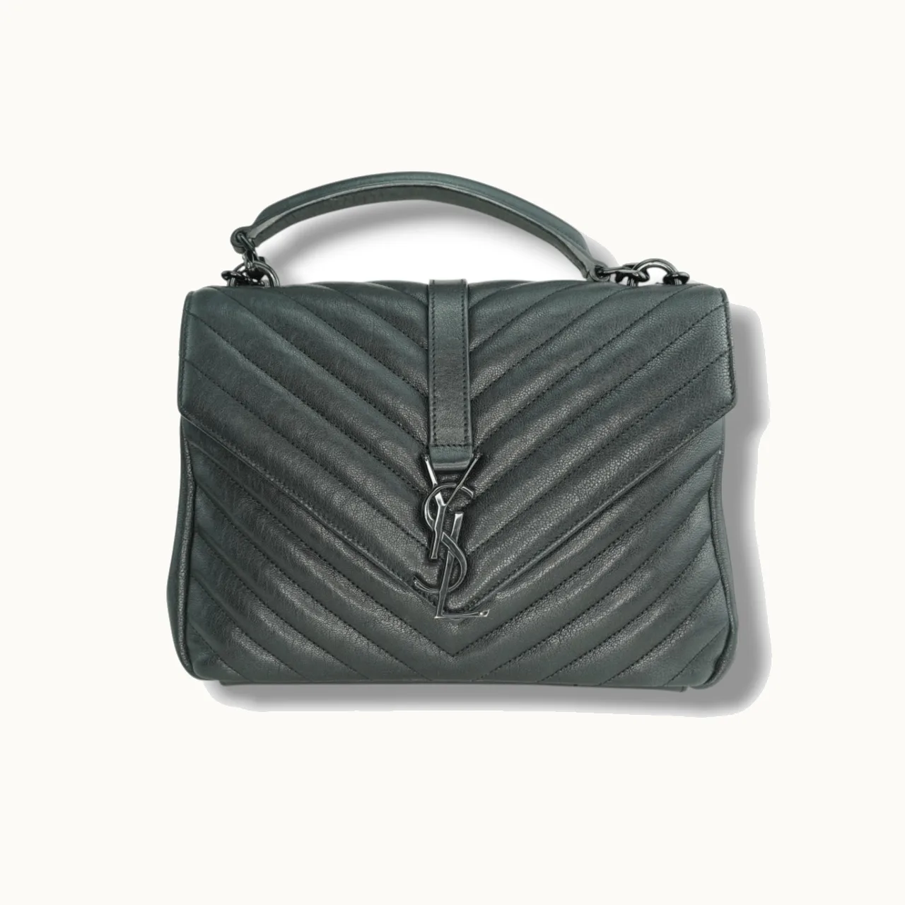 Saint Laurent Satchel College Black Bag