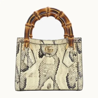 Bolsa Gucci Bamboo Diana Mini Python
