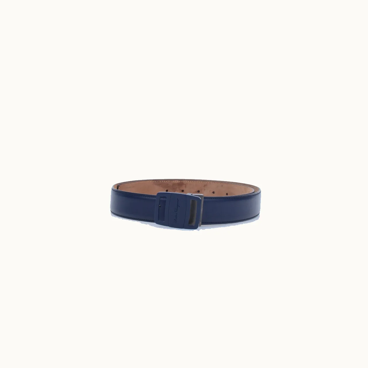Salvatore Ferragamo Cinturón Ferragamo Plaque Azul Talla 95
