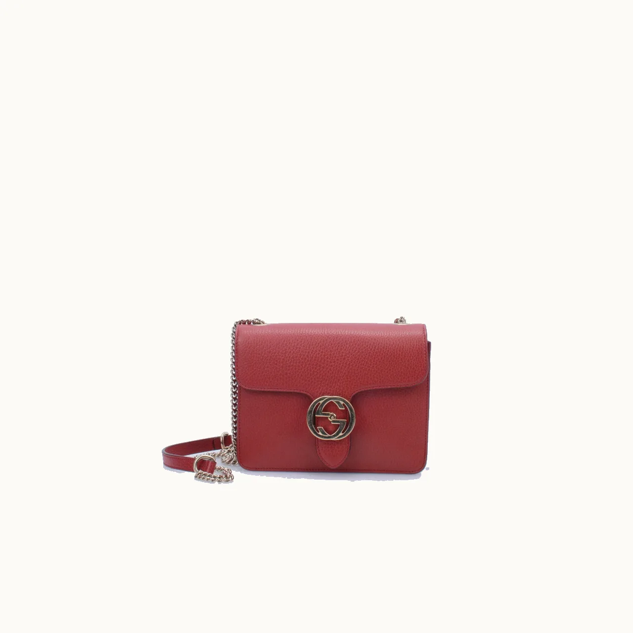 Crossbody Gucci Dollar Interlocking Small Rojo