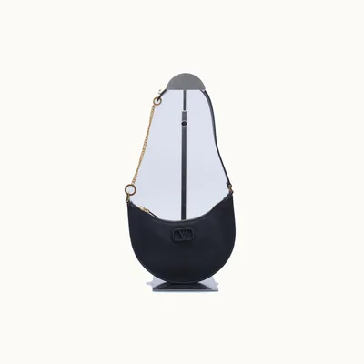 De hombro Valentino VLogo Sling Hobo Mini Negro