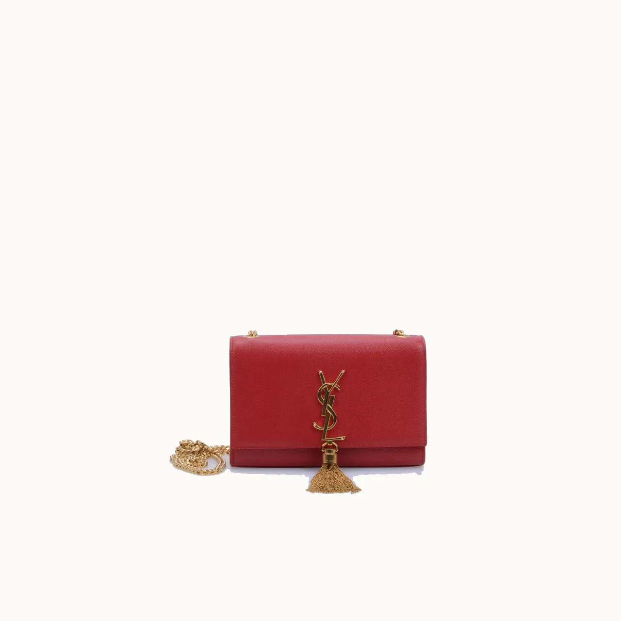 Crossbody Saint Laurent Kate Small Tassel Rojo
