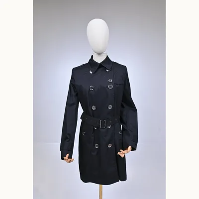 Abrigo Burberry Trench Coat Negro Talla S