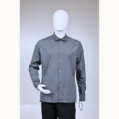 Hermès Camisa Hermes Button Down Gris Talla L