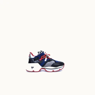 Christian Louboutin Tenis Louboutin Red Runner Azul Talla 43.5