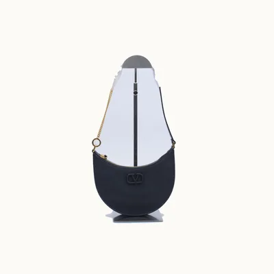 De hombro Valentino VLogo Sling Hobo Mini Negro