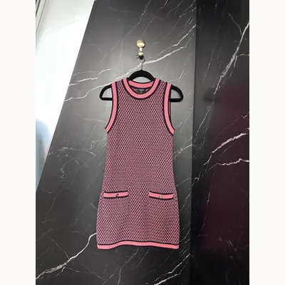Chanel Vestido Knit T-36 mini