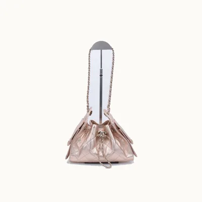 De hombro Chanel 25 Mini Bronce