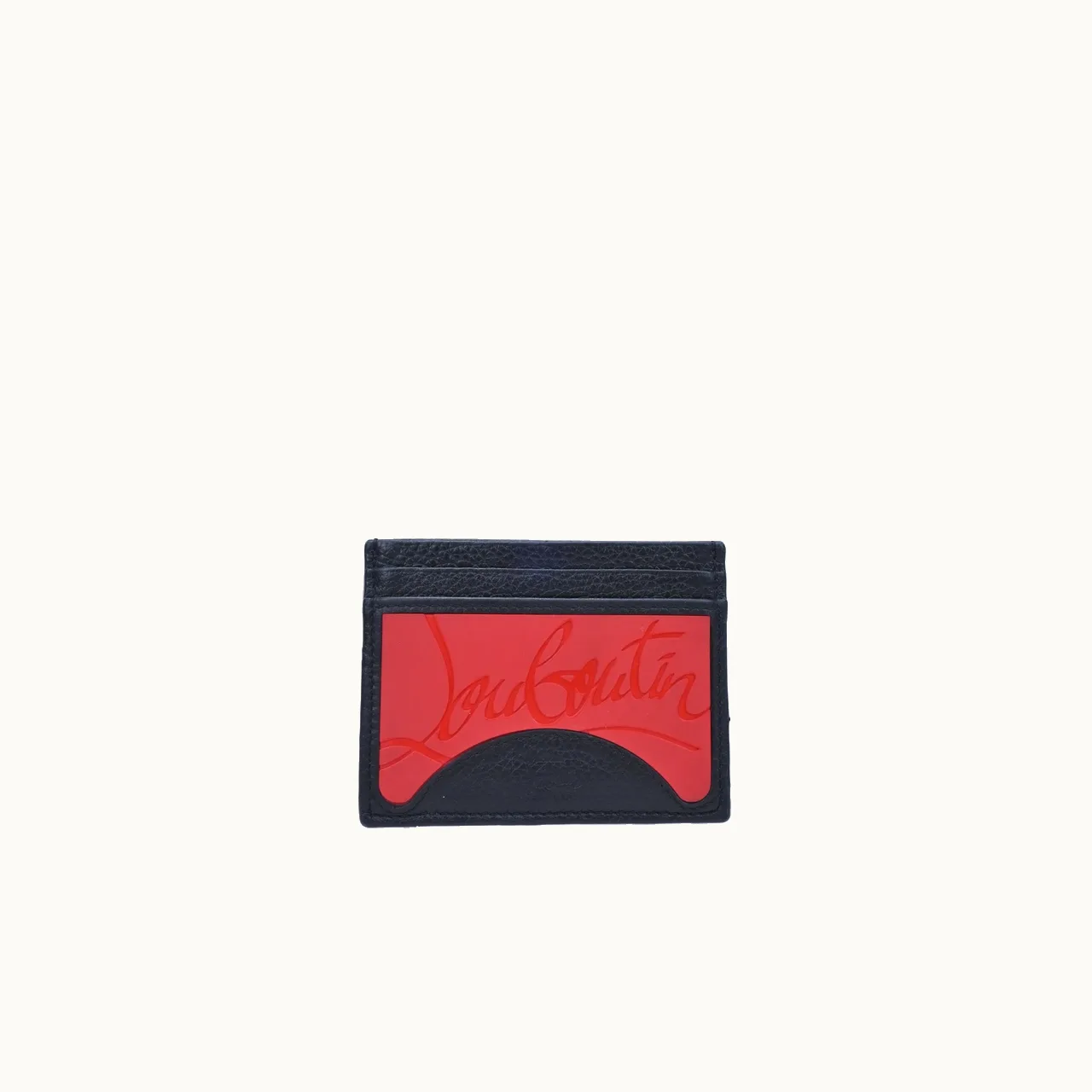 Christian Louboutin Tarjetero Louboutin Kios Negro
