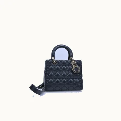 De mano Dior Lady Dior Medium Negro