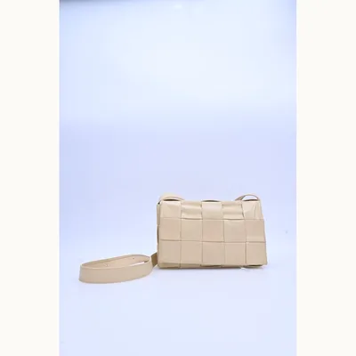 Crossbody Bottega Veneta Cassette Classic Intrecciato Nude