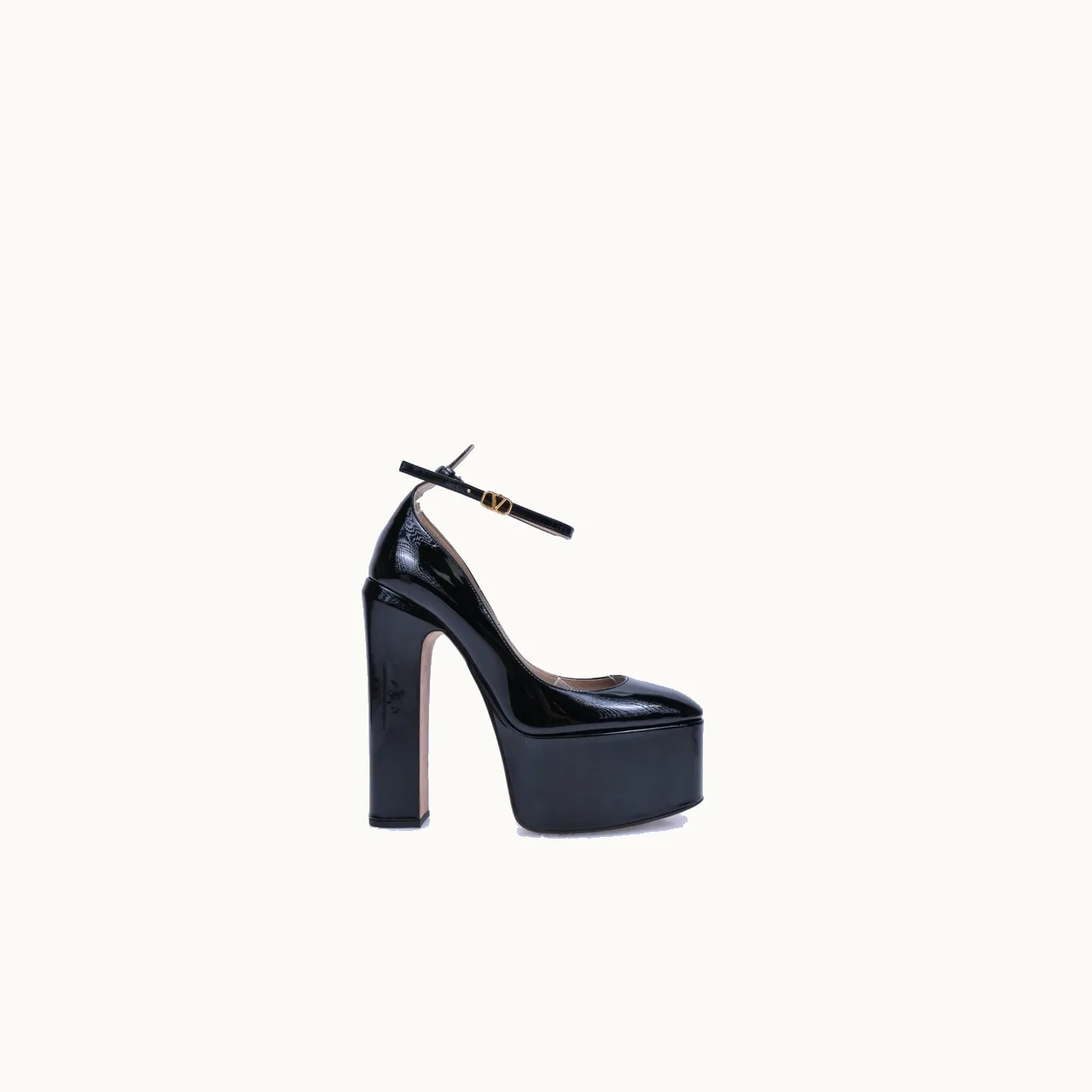Zapatillas Valentino Tan-Go 155.0 Patent Negro Talla 39 / 6 mx