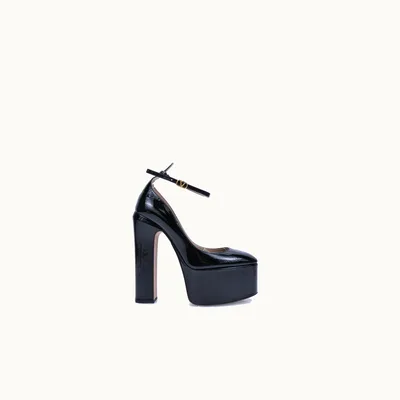 Zapatillas Valentino Tan-Go 155.0 Patent Negro Talla 39 / 6 mx