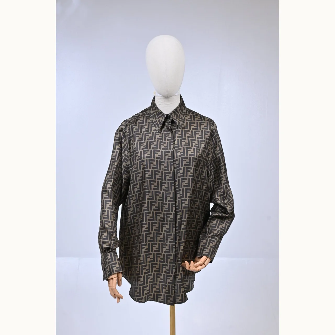 Camisa Fendi Silk Zucca Talla M