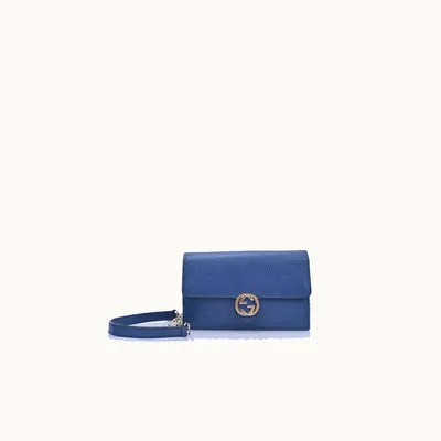 Crossbody Gucci Interlocking WOC Azul