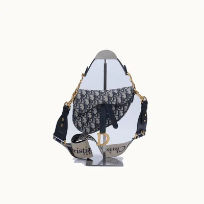 De hombro Dior Saddle Mini + Strap Oblique