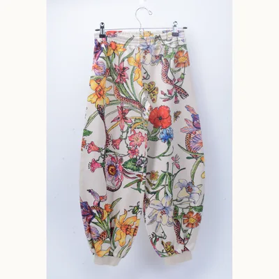 Gucci Pantalón Flora Multicolor Talla 12 y