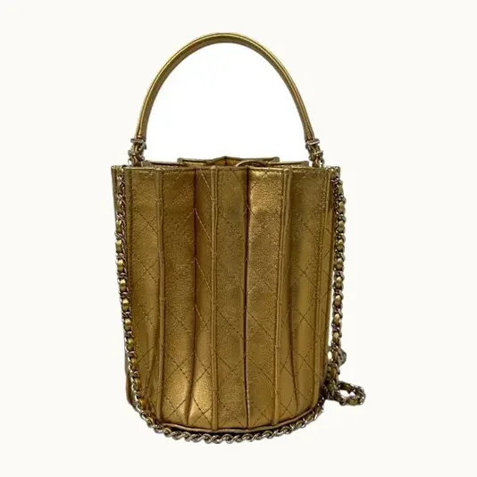 Chanel Pleated Bucket Bag