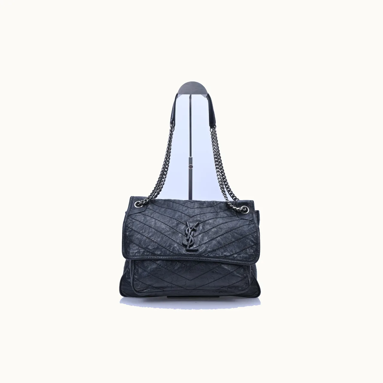 De hombro Saint Laurent Niki Large Matte Negro grande