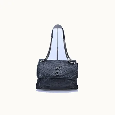 De hombro Saint Laurent Niki Large Matte Negro grande